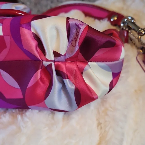 Coach Kalideoscope Pink Multicolor Geometric Shoulder Bag Crossbody 14736 - Picture 10 of 16